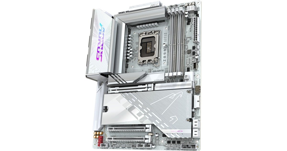 GIGABYTEZ890 AORUS PRO ICE socket 1851 moederbord  (RAID, 5Gb-LAN, WI-FI 7, BT, Sound, ATX)