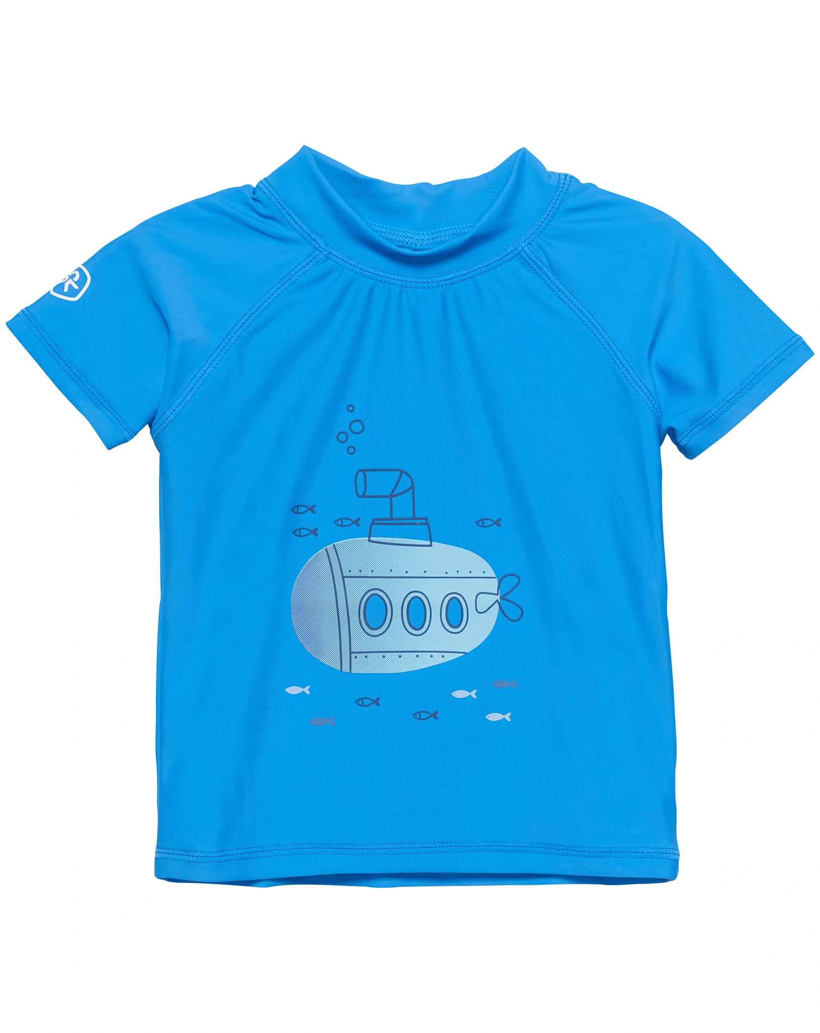 Badeshirt SUBMARINE in azure blue