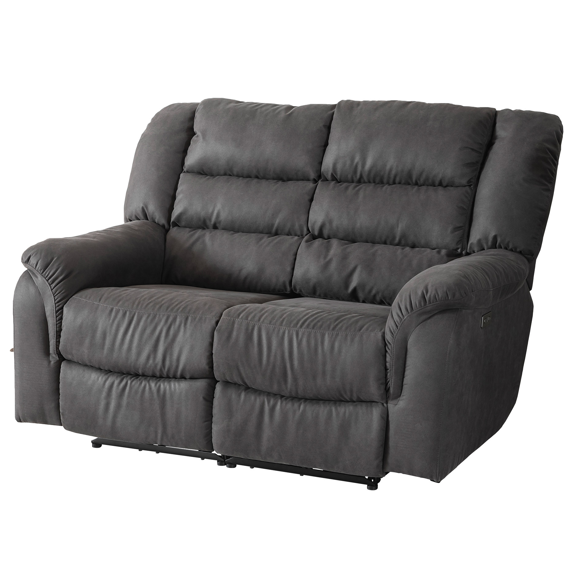 2-Sitzer - anthrazit - Micorfaser - Relaxfunktion