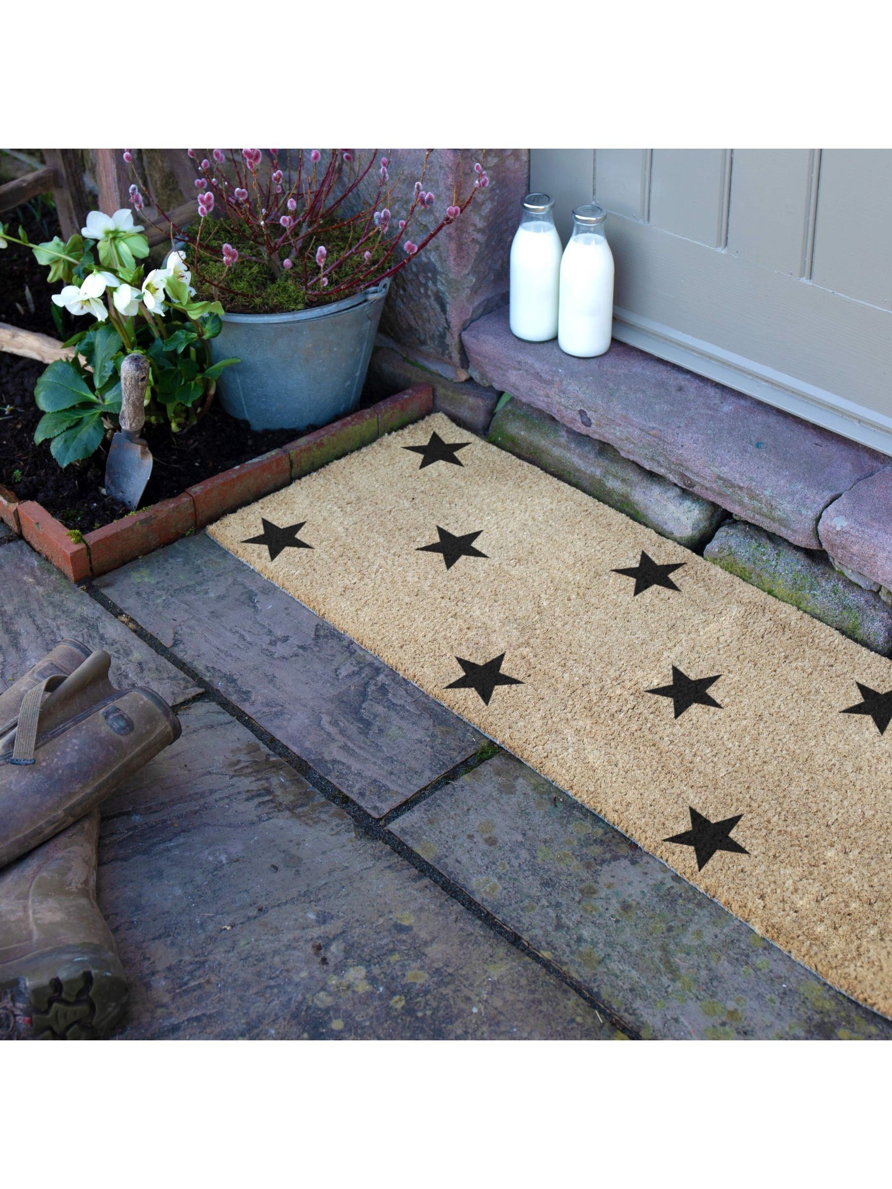 Artsy Mats Deurmat met veelkleurige sterren voor op het terras