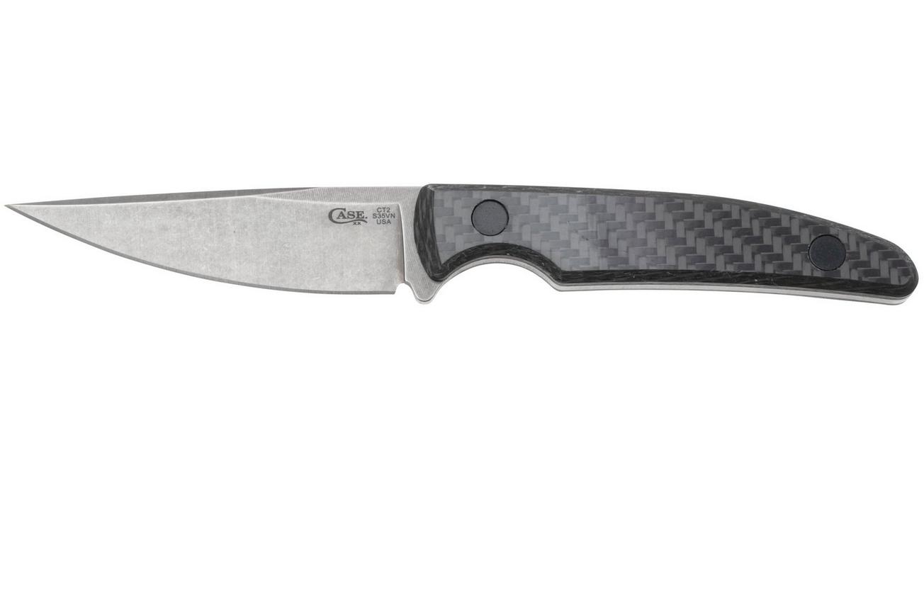 Case Hunter CT2, 76936 Stonewashed S35VN Black Carbon, jachtmes