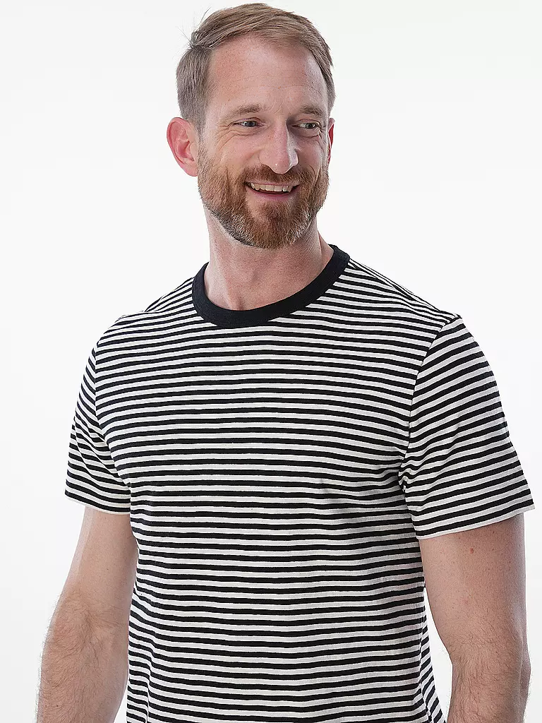NUDIE JEANS T-Shirt ROY  schwarz