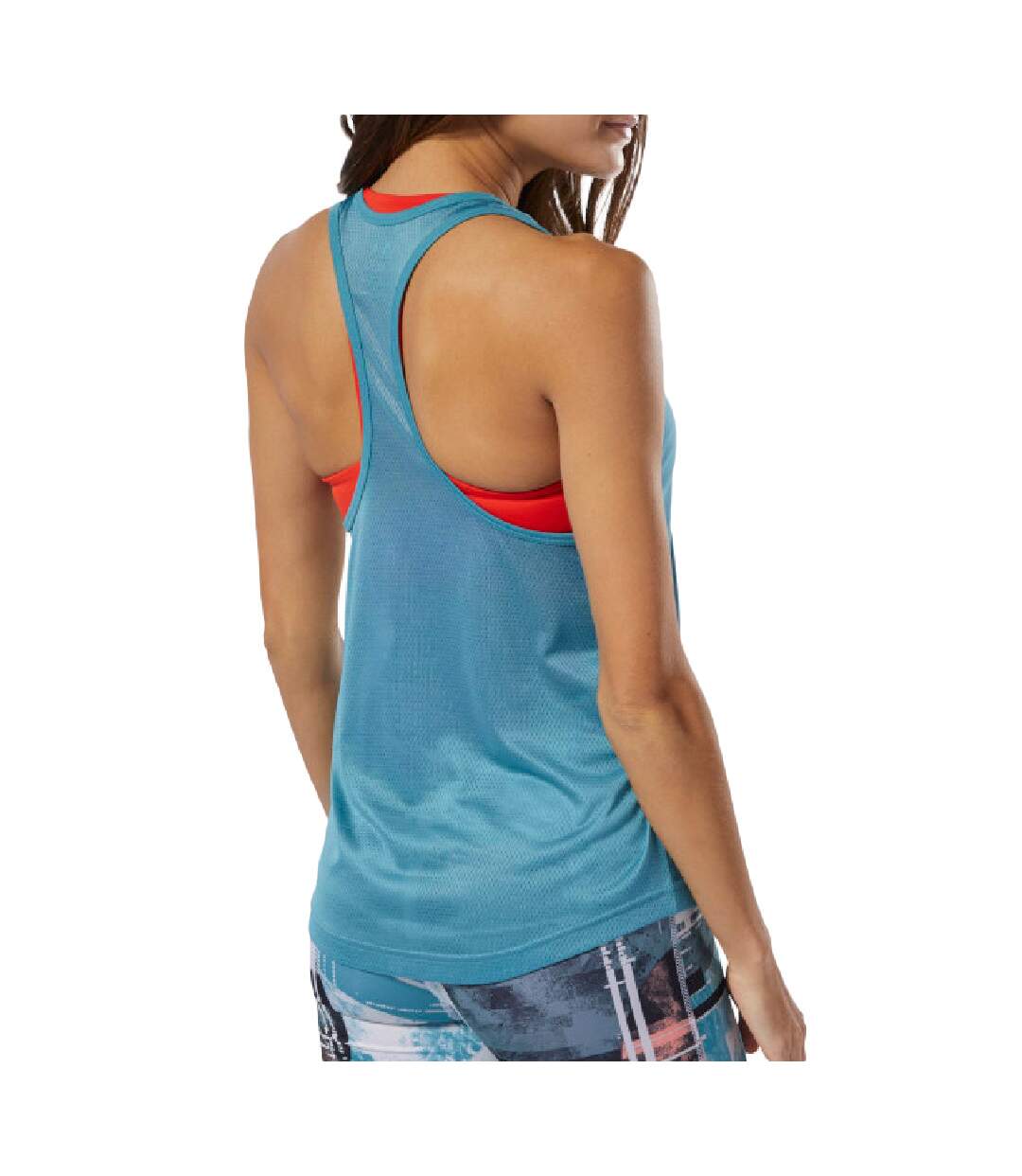 Débardeur Turquoise Femme Reebok US Perform