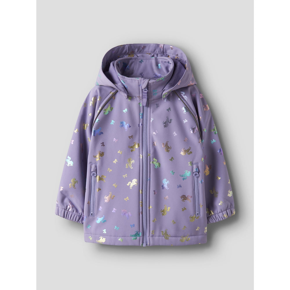 Køb Name It Sunlit Allium Bow Nmfalfa08 Softshell Jakke Foil Aop Fo