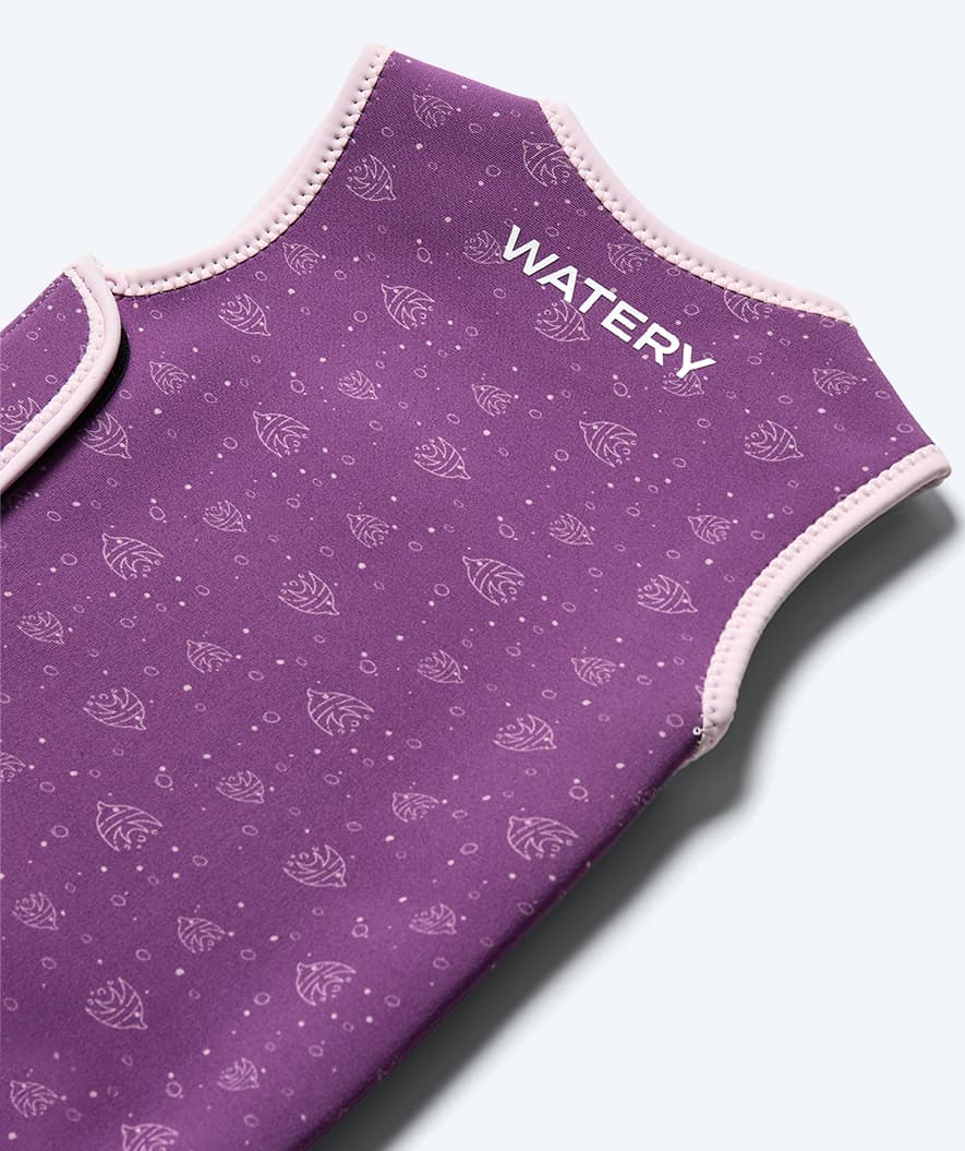Watery våddragt til børn - Baia Wrap - Atlantic Purple