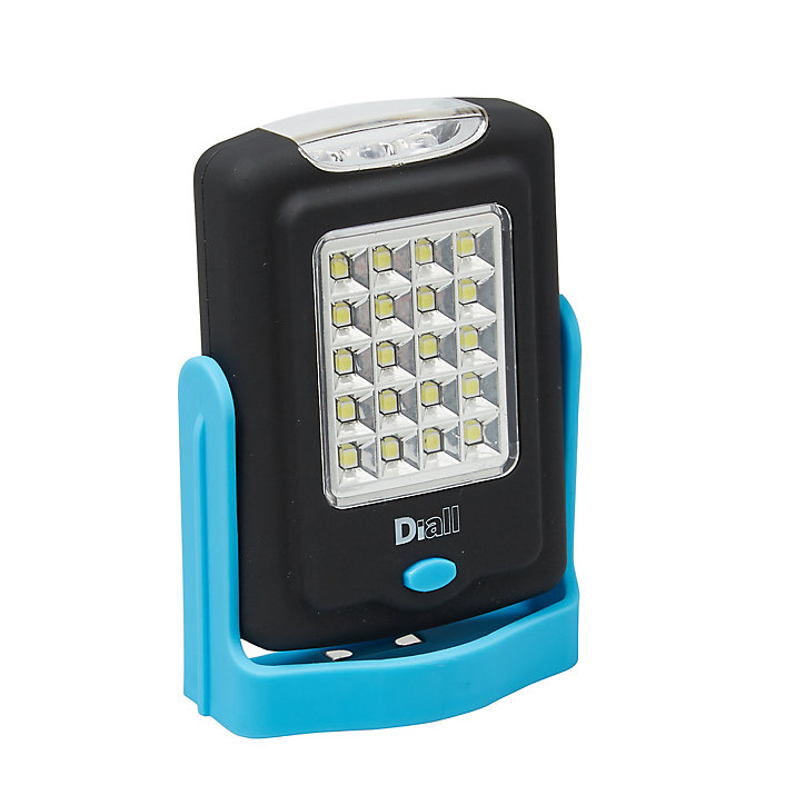 Lampe torche LED 2 fonctions Diall 220 lumens bleu