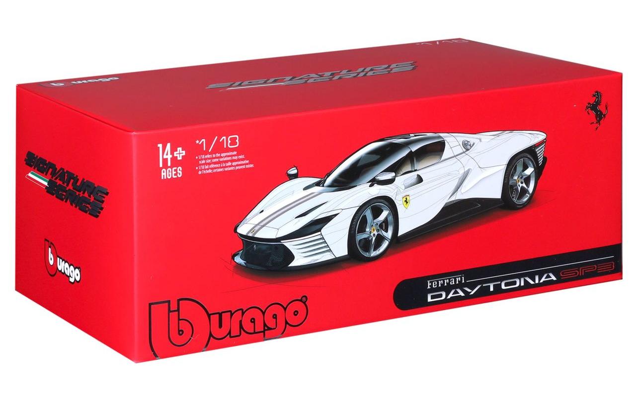 Ferrari Signature Daytona SP3 Rot 1:18Sammlermodell im Massstab 1:18