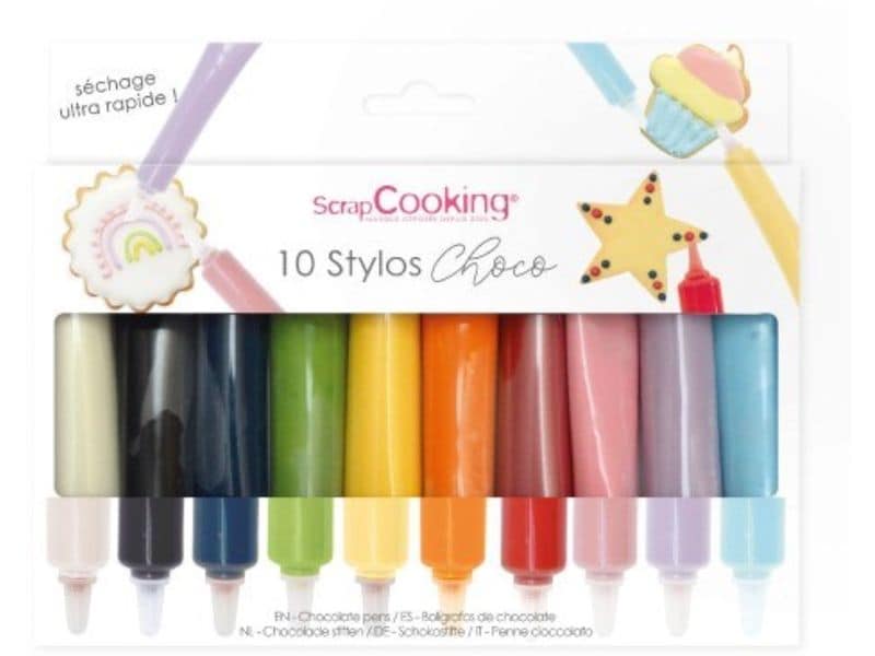 ScrapCooking Lebensmittelfarbenstifte Schokogeschmack Mehrf Dekostift Schokogeschmack