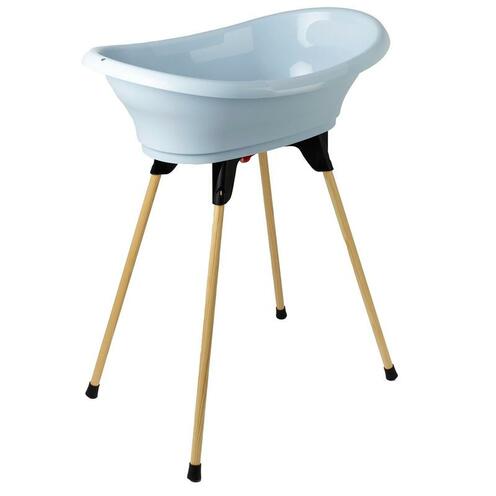 Kit Baignoire VASCO Fleur Bleue : Baignoire + Pieds + Tuyau de vidange - THERMOBABY