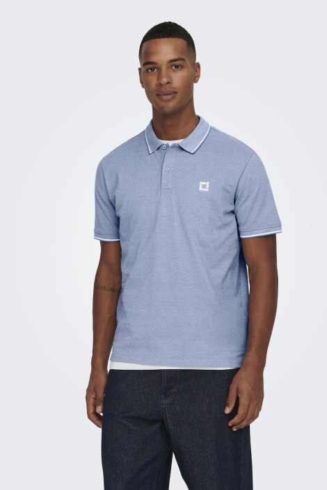 Only & Sons blauwe heren polo