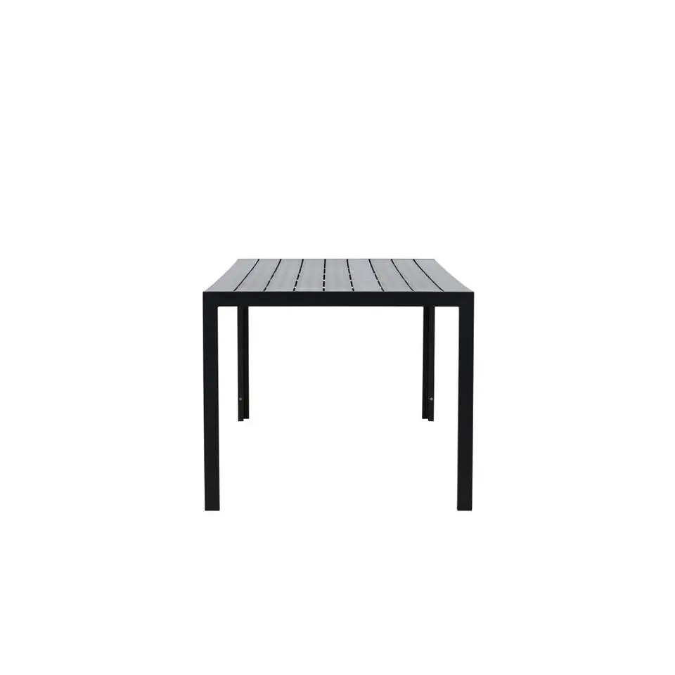 Svea - Farid tuintafel - 205 x 90 x 74 cm - zwart