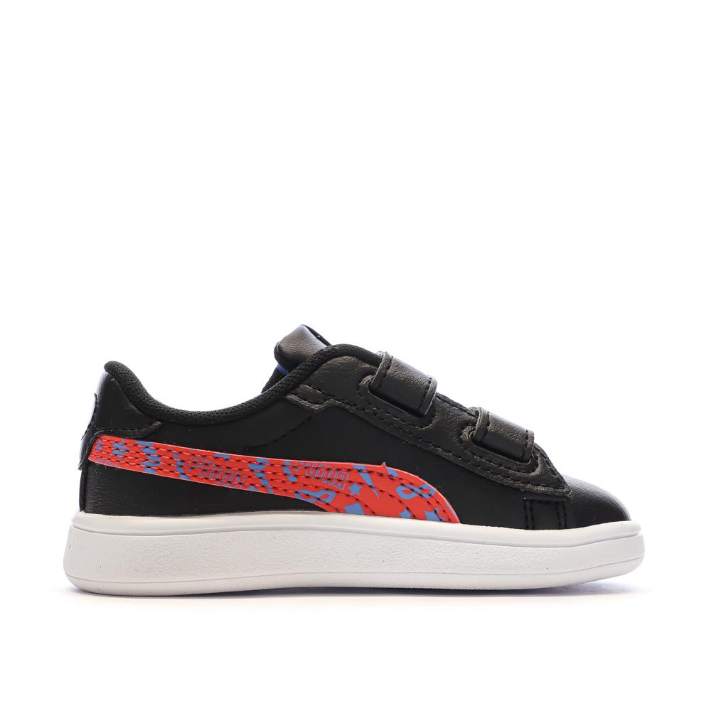 Puma Baskets Noires/Rouges Garçon Puma Smash 3.0
