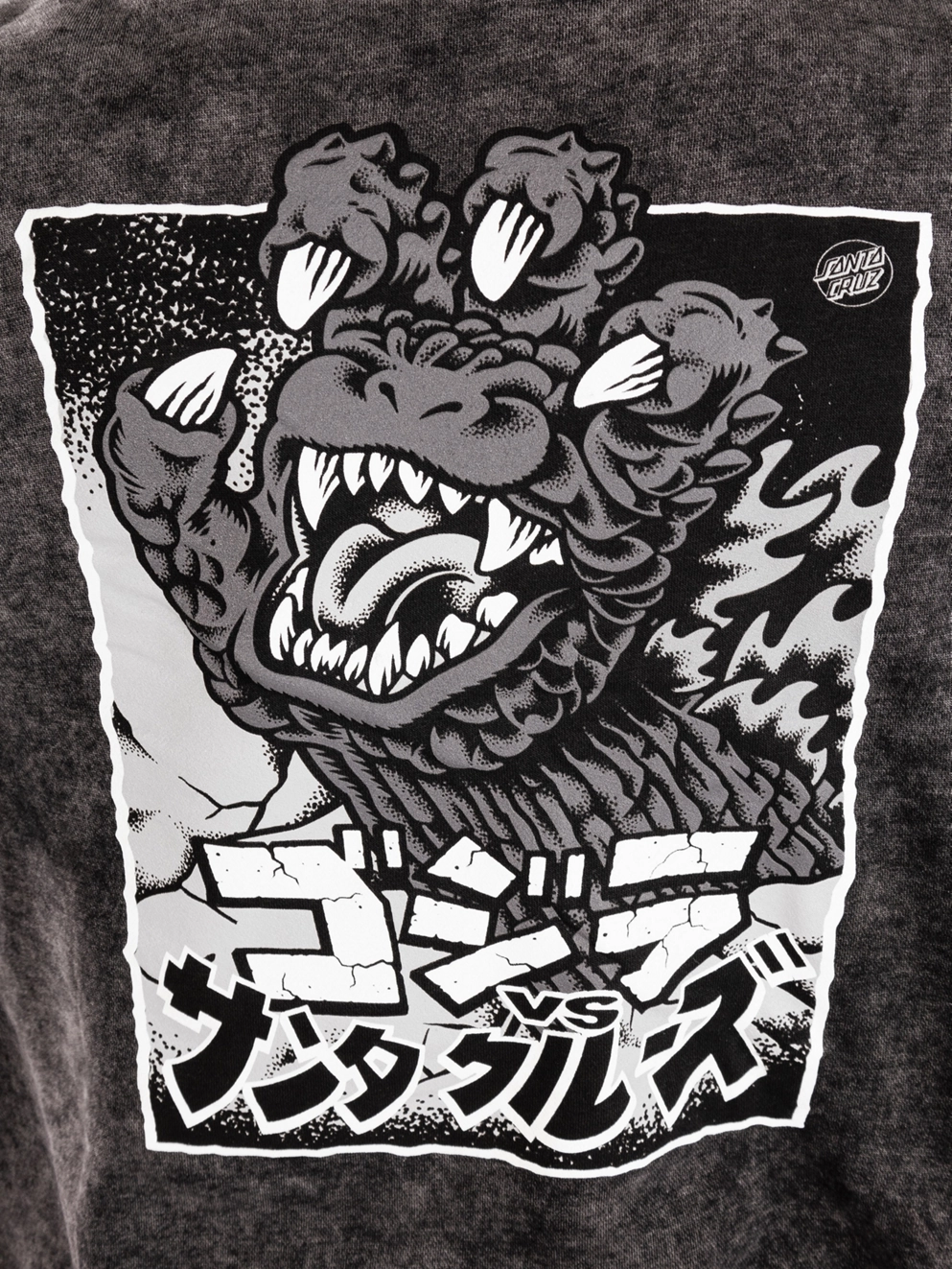 Santa Cruz X Godzilla Hand Hoodie black