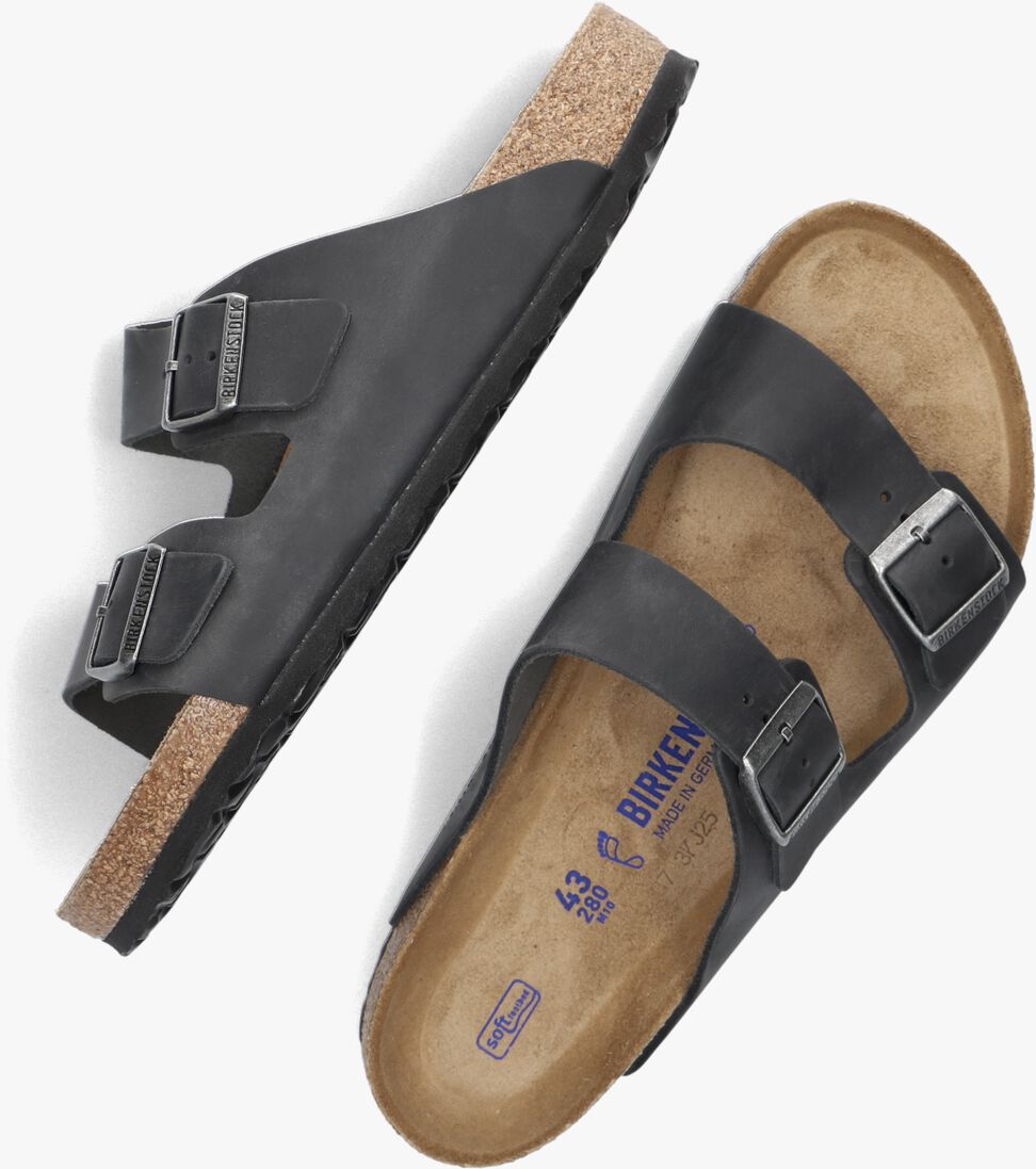 zwarte birkenstock slippers arizona led