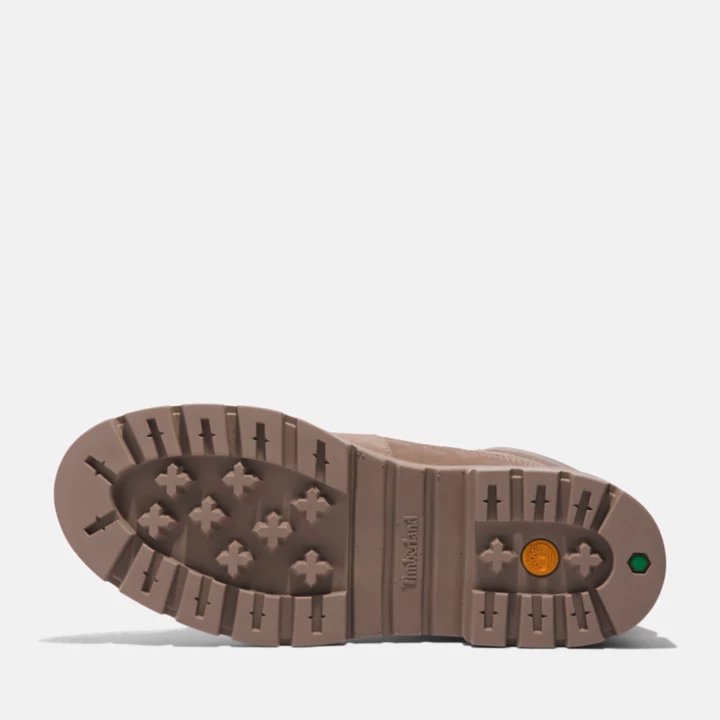 Bota impermeável feminina Cortina Valley de 6 polegadas na cor bege.