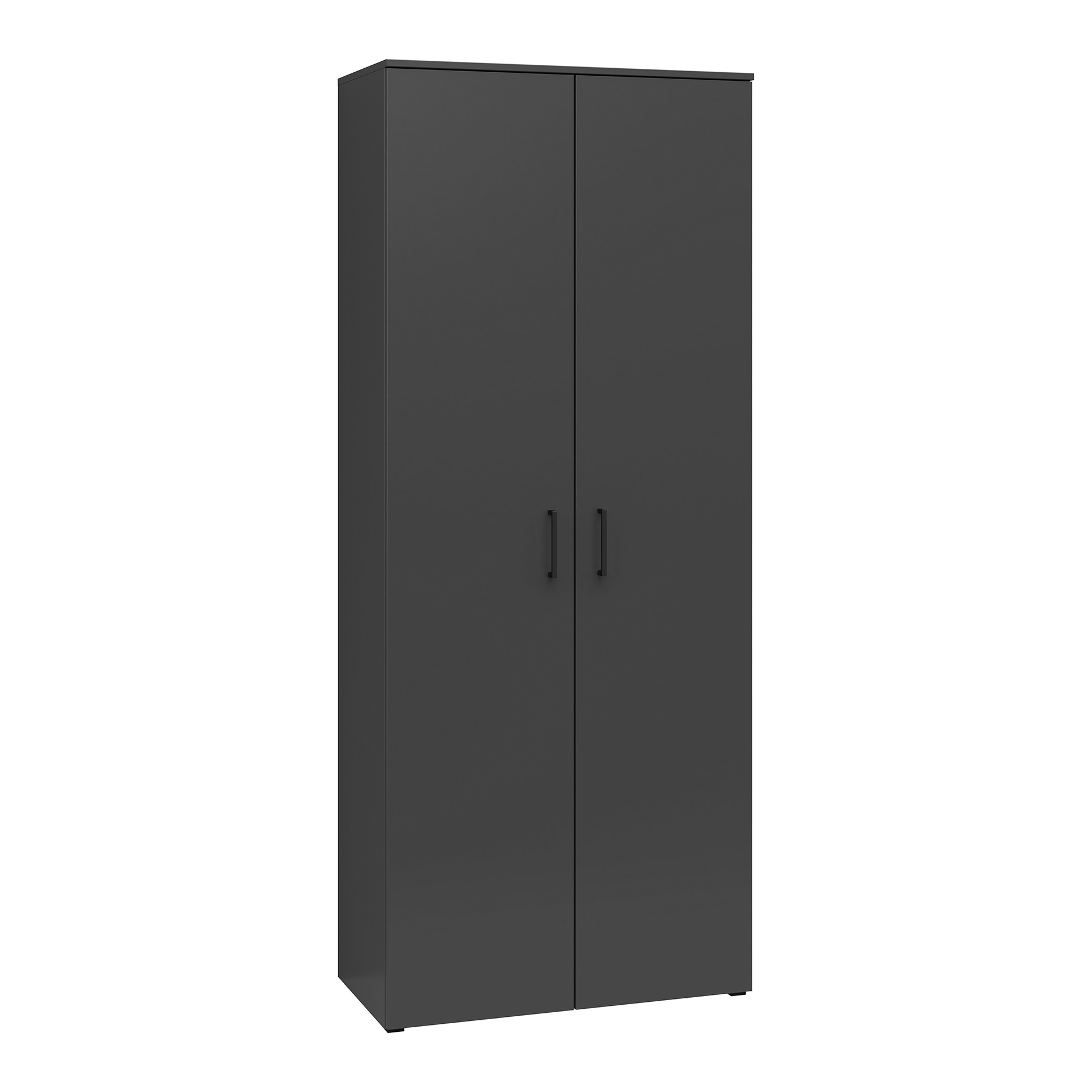 Drehtürenschrank - anthrazit - Breite 80 cm