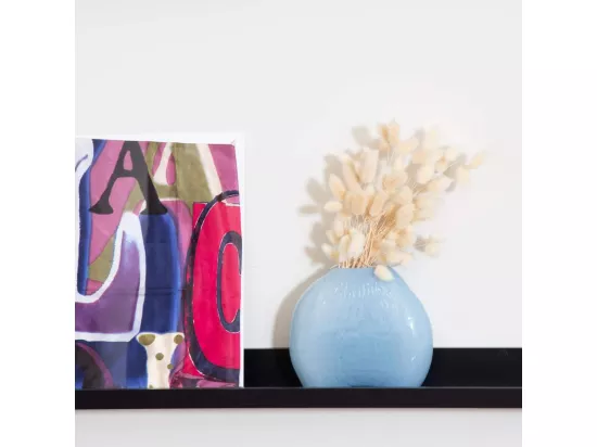 HABITAT - Vase en verre soufflé - 23 cm - Bleu - Aqua