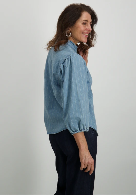Tramontana Denim stripe blouse C05-15-301