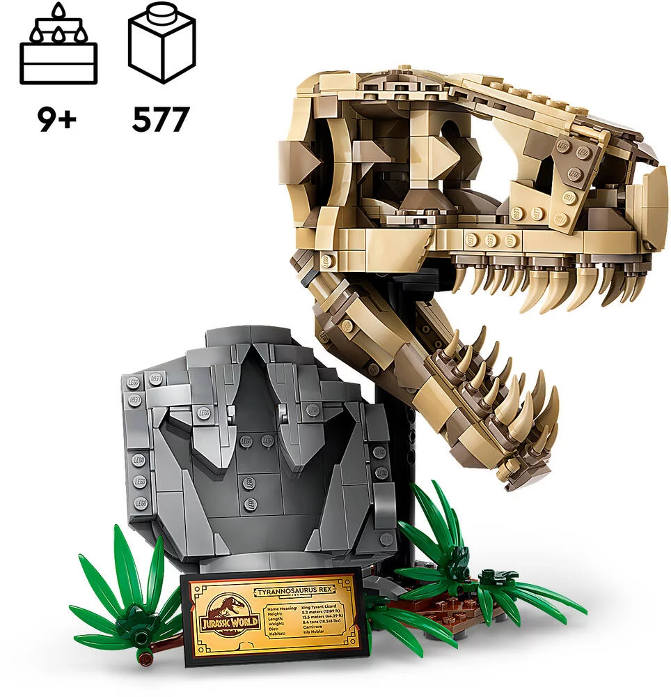LEGO®JURASSIC WORLD™ 76964 - LES FOSSILES DE DINOSAURES : LE CRANE DU T. REX