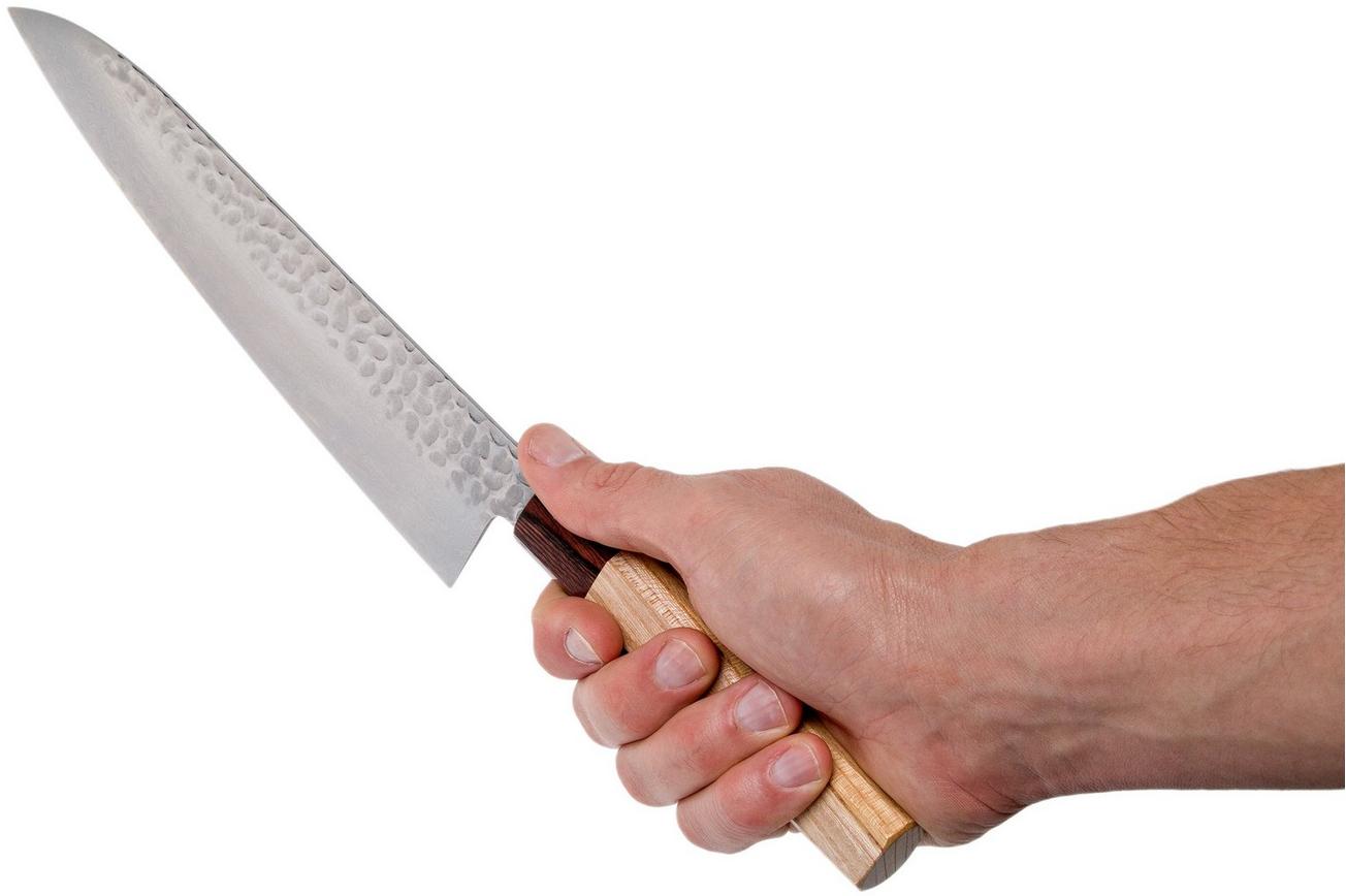Sakai Takayuki koksmes 33-Layer Damascus Hammered WA 24 cm