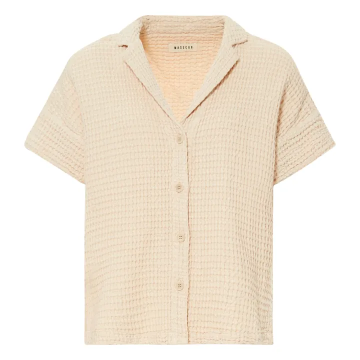 Masscob Chemise Laguna Coton et Lin | Ecru