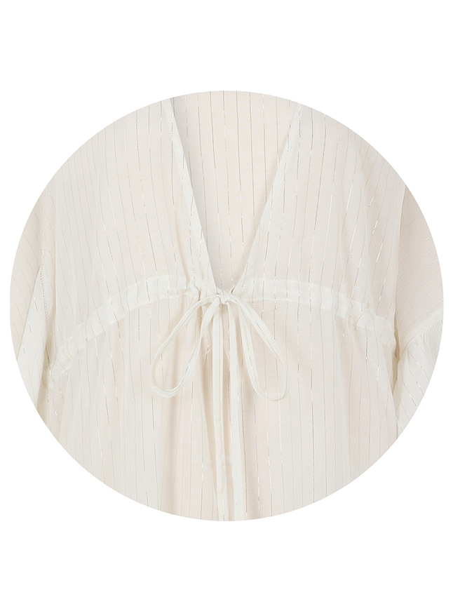 Poncho de plage lurex