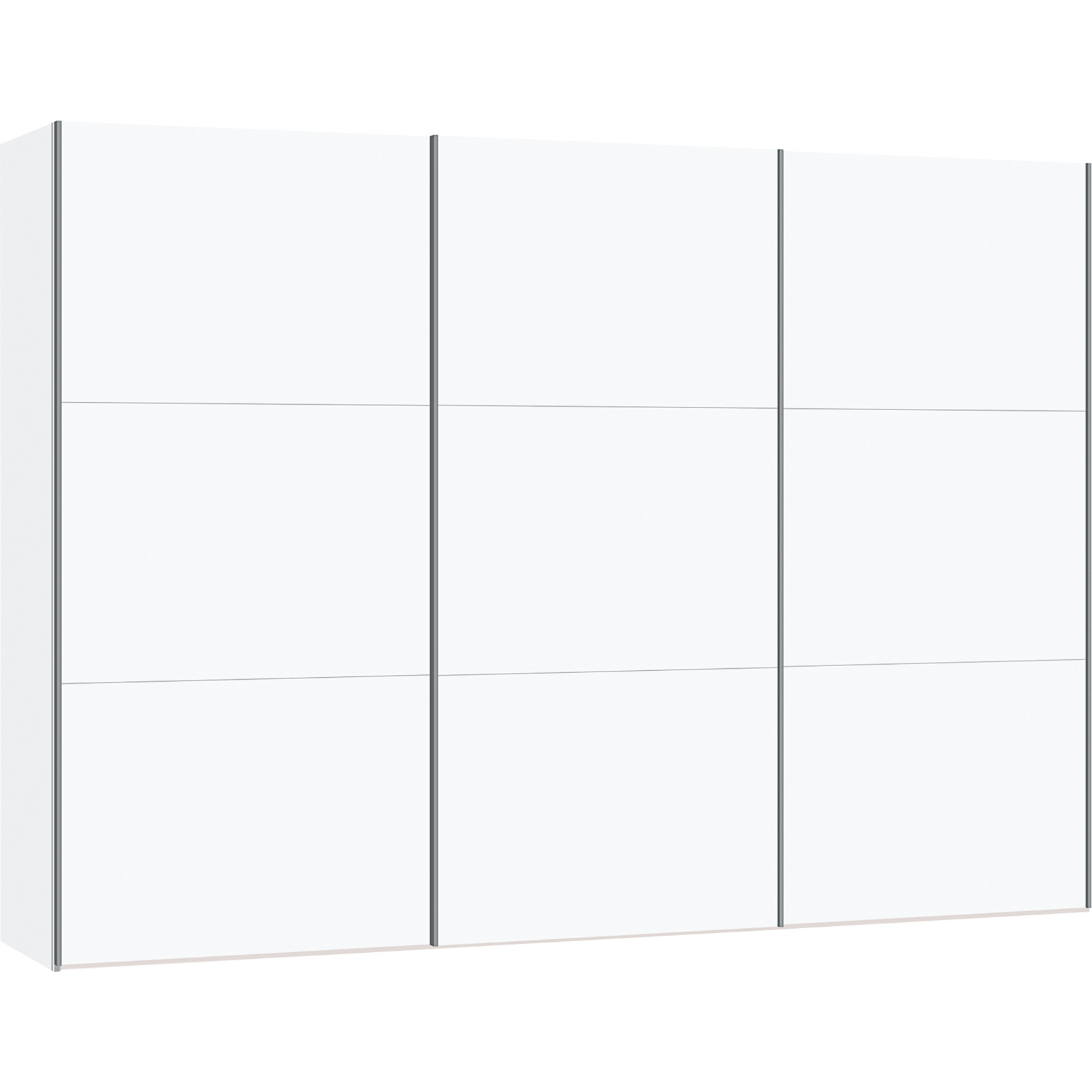 Schwebetürenschrank Schweizer 101 weiss 153 x 215 x 65 cm, 153 cm