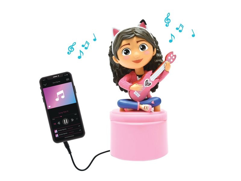 Lexibook Gabby Nachtlicht-Lautsprecher Rosa Angenehmes Nachtlicht mit 3D Figur
