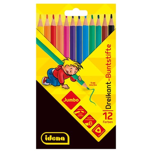 Idena Buntstifte Jumbo dreikant 12 Stück