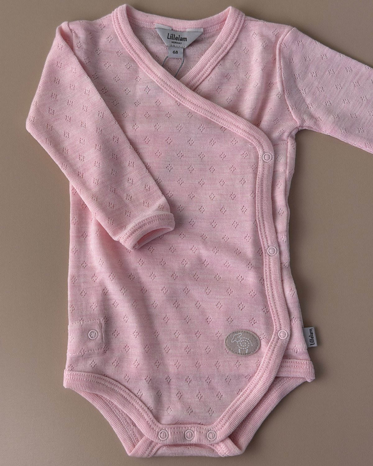 Omslagsbody Ull – 100% Merino, Pointelle | Ullbody Mini