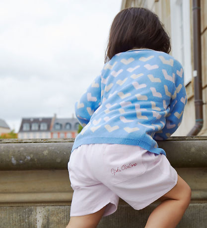 Copenhagen Colors Cardigan - Strick - Heart - Sky Blue Kamm