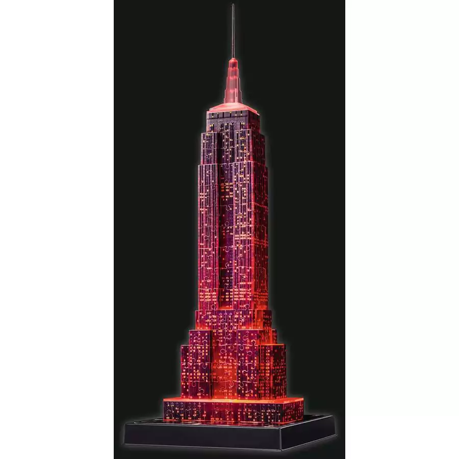 Ravensburger Empire State Building bei Nacht bunt