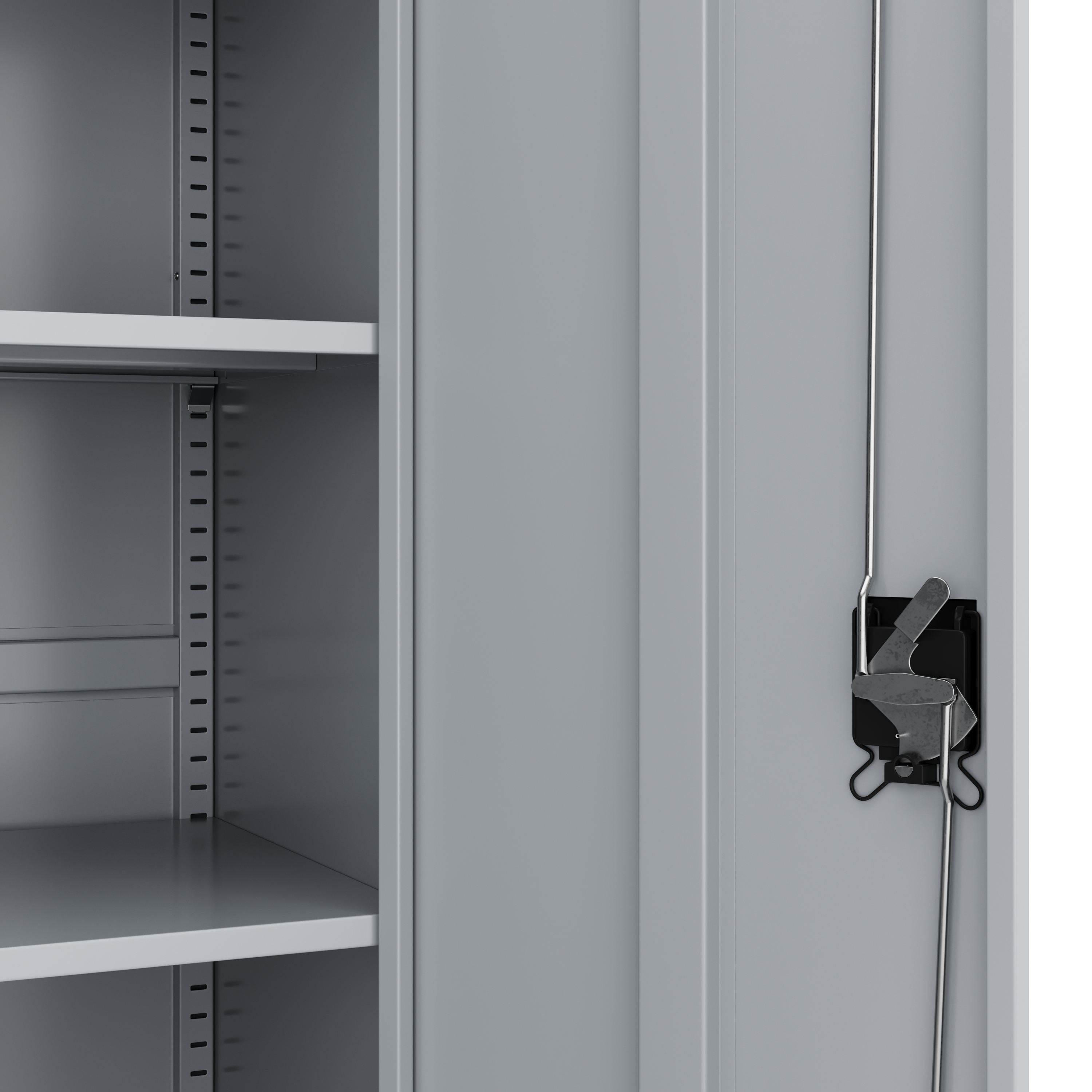 Aktenschrank mit 5 Böden 90 x 180 cm grau