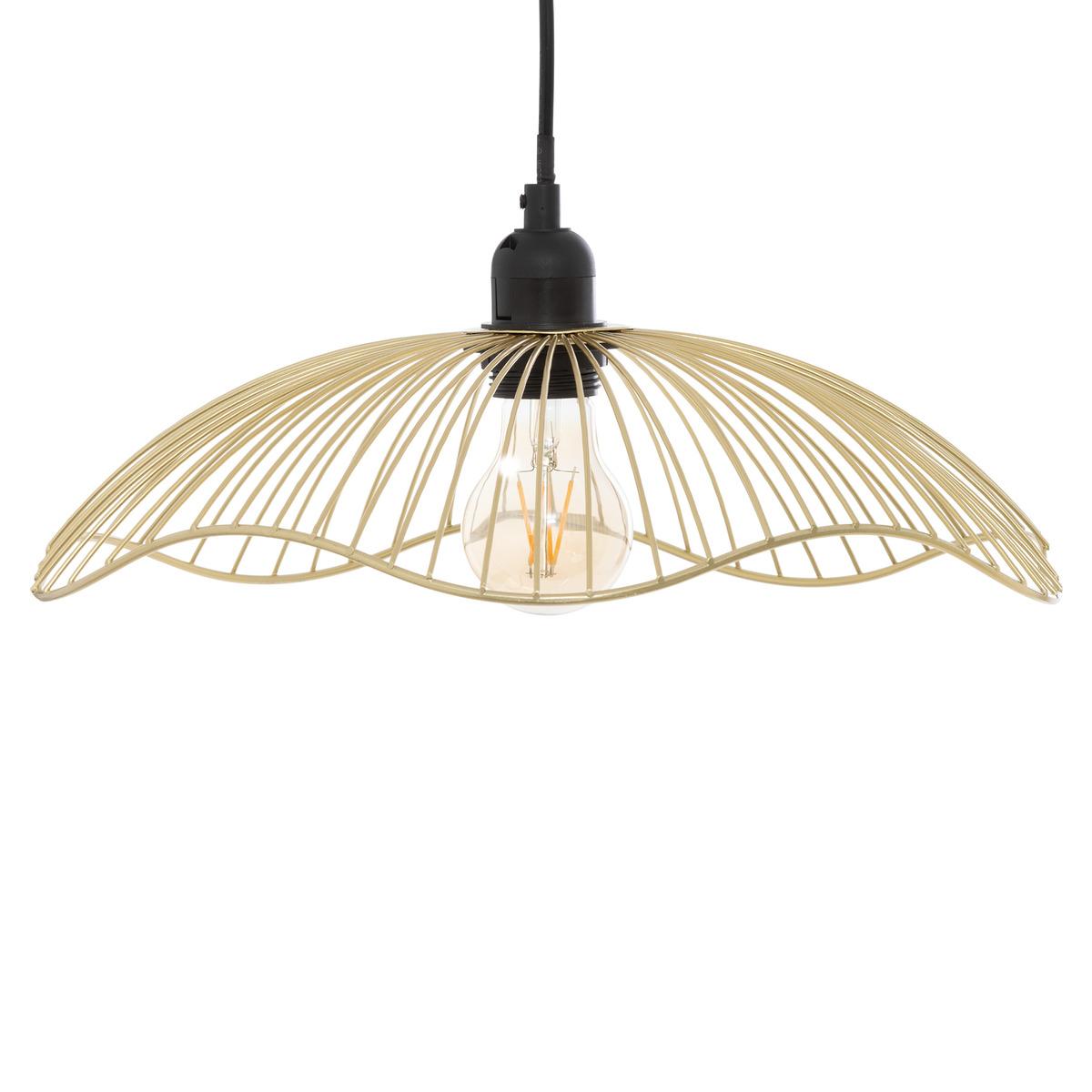 SUSPENSION METAL FILAIRE GALT DORE D.34CM