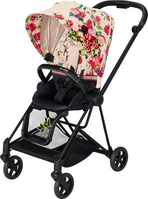 Cybex Mios Sportsvogn, Matt Black/Spring Blossom Light