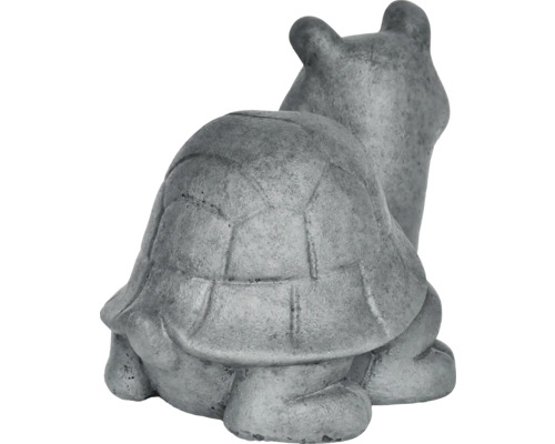 Tuinfiguur schildpad Lafiora 31 x 20 x 22,5 cm donkergrijs