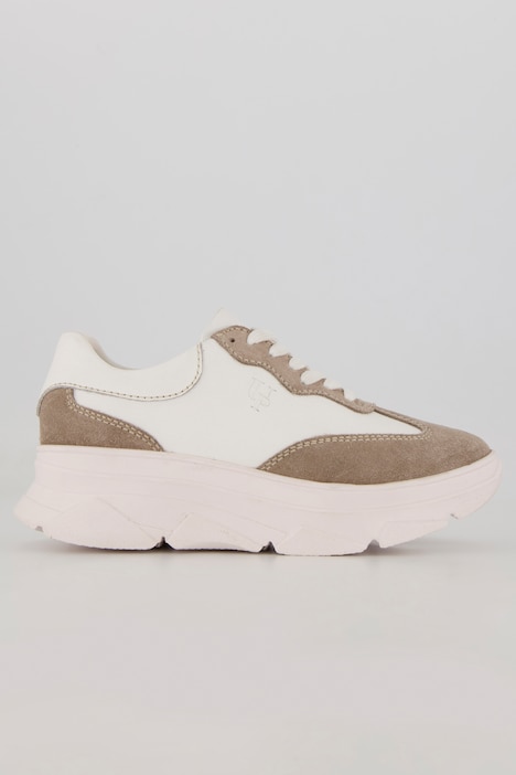 Leder-Sneaker, Chunky-Sohle, Weite H
