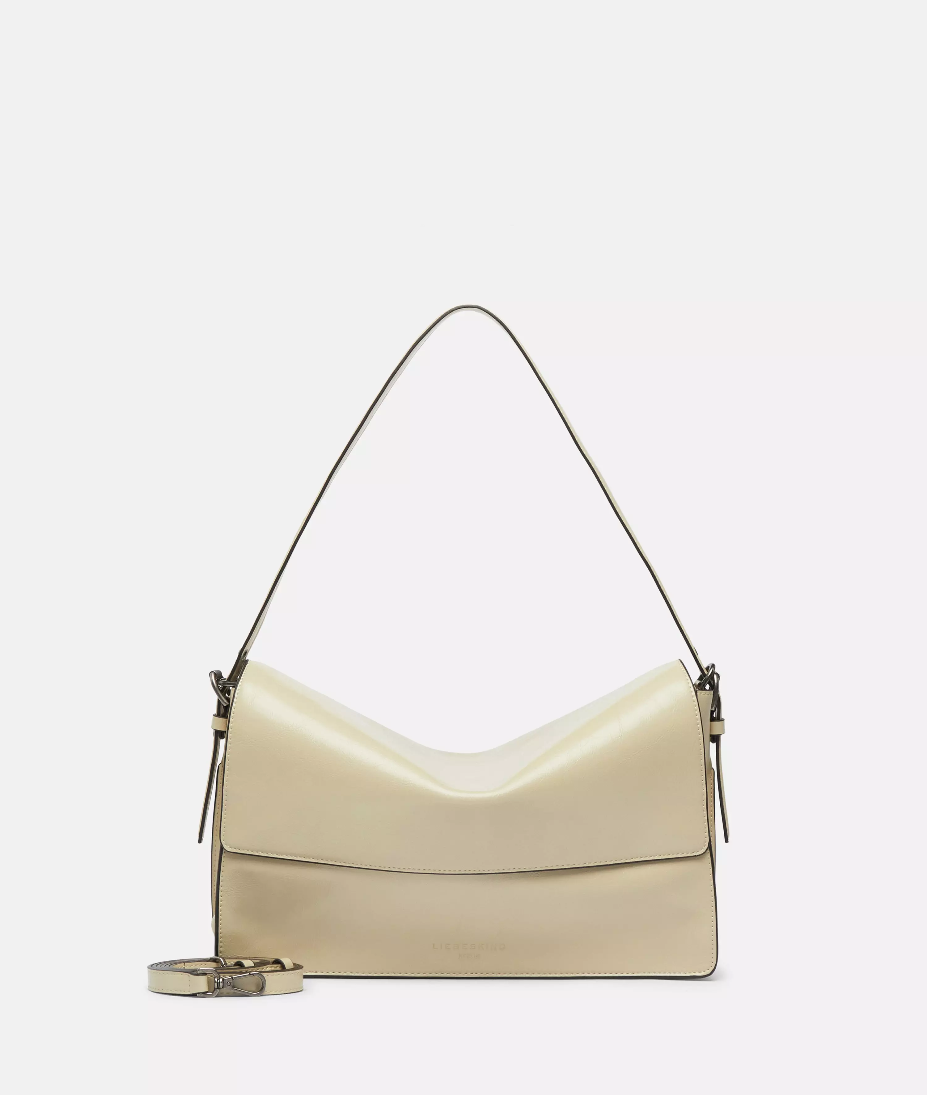 Audrey Crossbody M Spacious shoulder bag in patent leather look with glossy finish