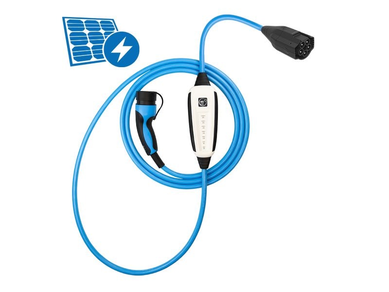 NRGkick Mobile Ladestation 32A Pure PV, 5 m, WLAN, BLE Mobile Ladeeinheit für Elektrofahrzeuge mit WLAN und Bluetooth