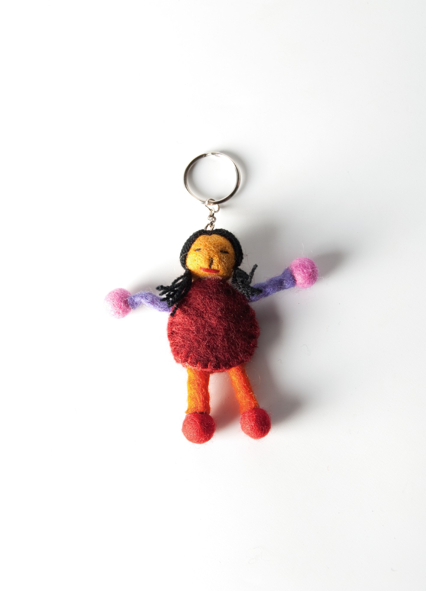 Schlüsselanhänger 'Puppe Alisha' aus Filz, multicolor günstig bestellen