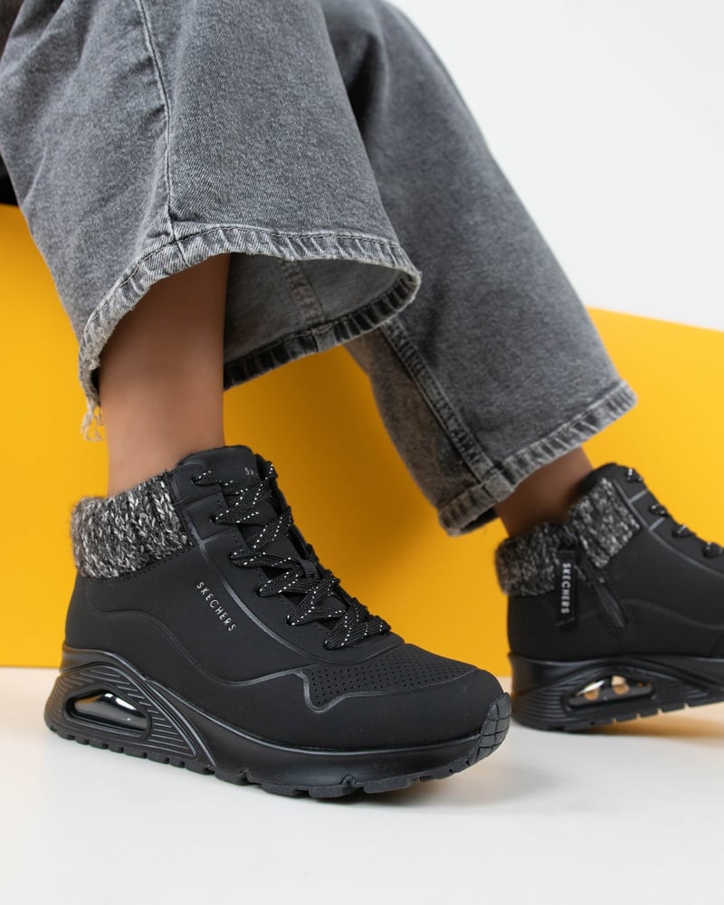 Skechers Uno Gen Hoge sneakers  - zwart