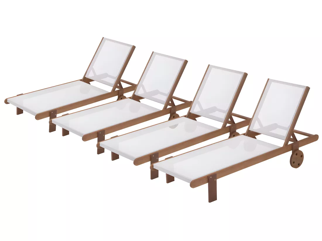 Bain de soleil en bois exotique 