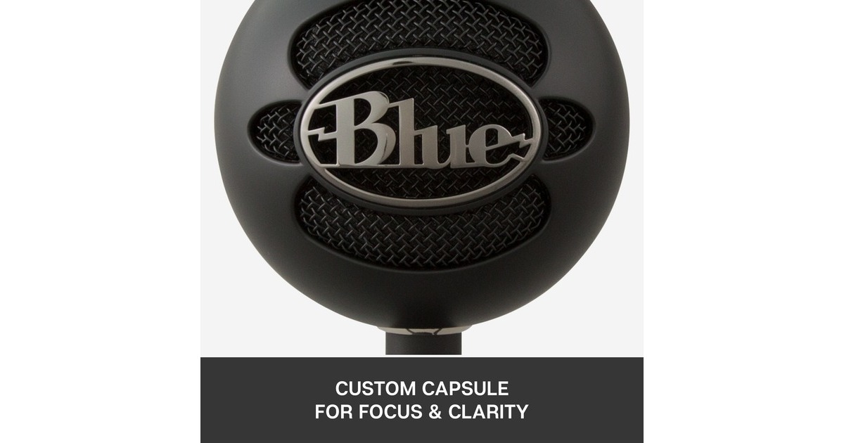 Blue MicrophonesSnowball iCE microfoon  (Zwart)