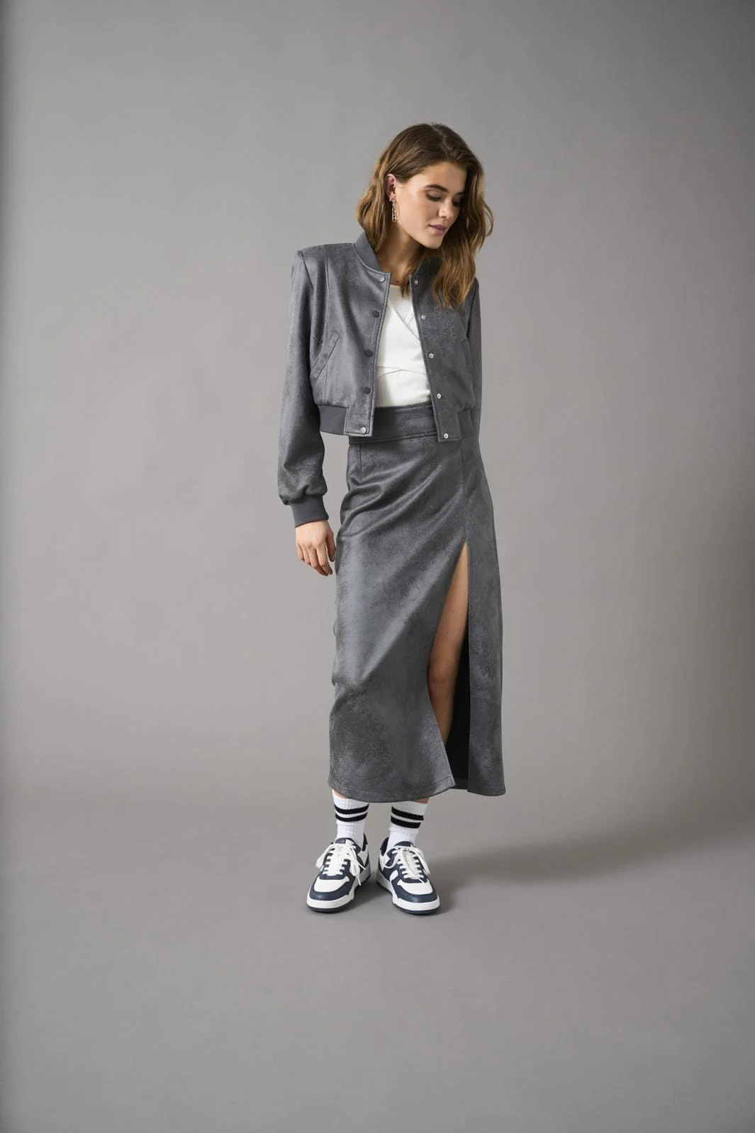 Only Onlparis Faux Suede Skirt