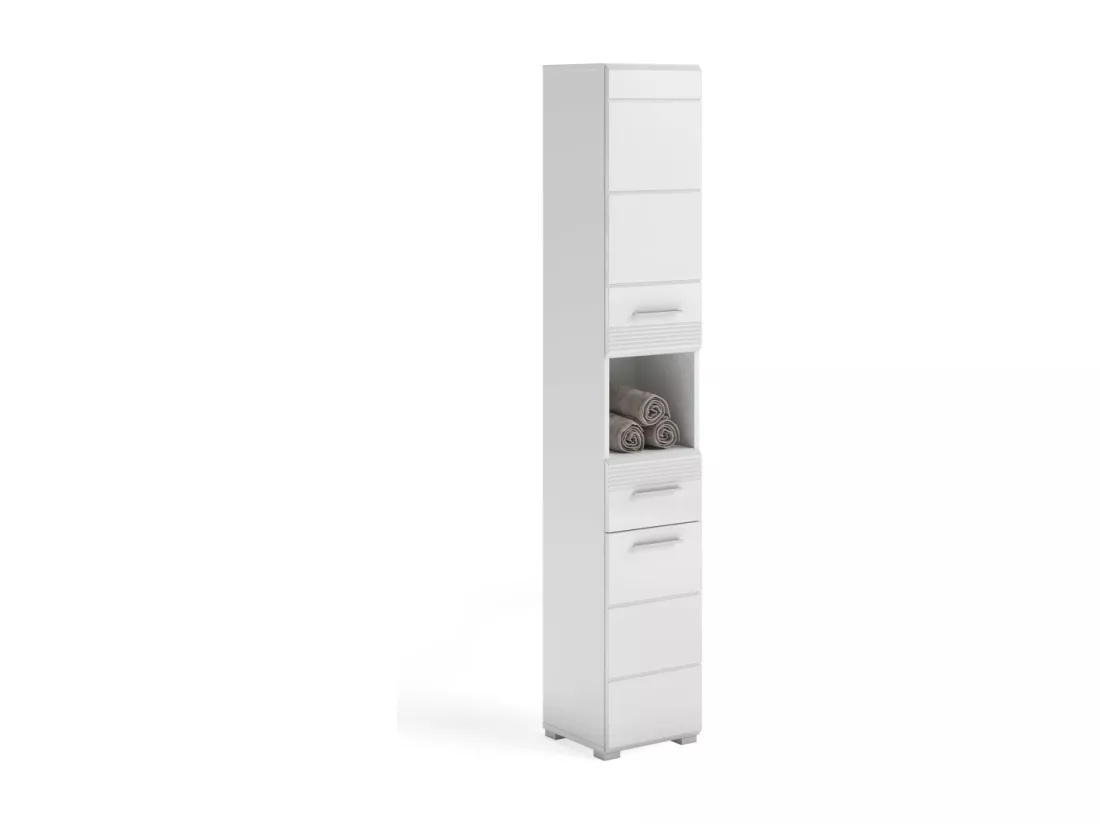 Colonne de salle de bain – Blanc laqué – KLEANKIN