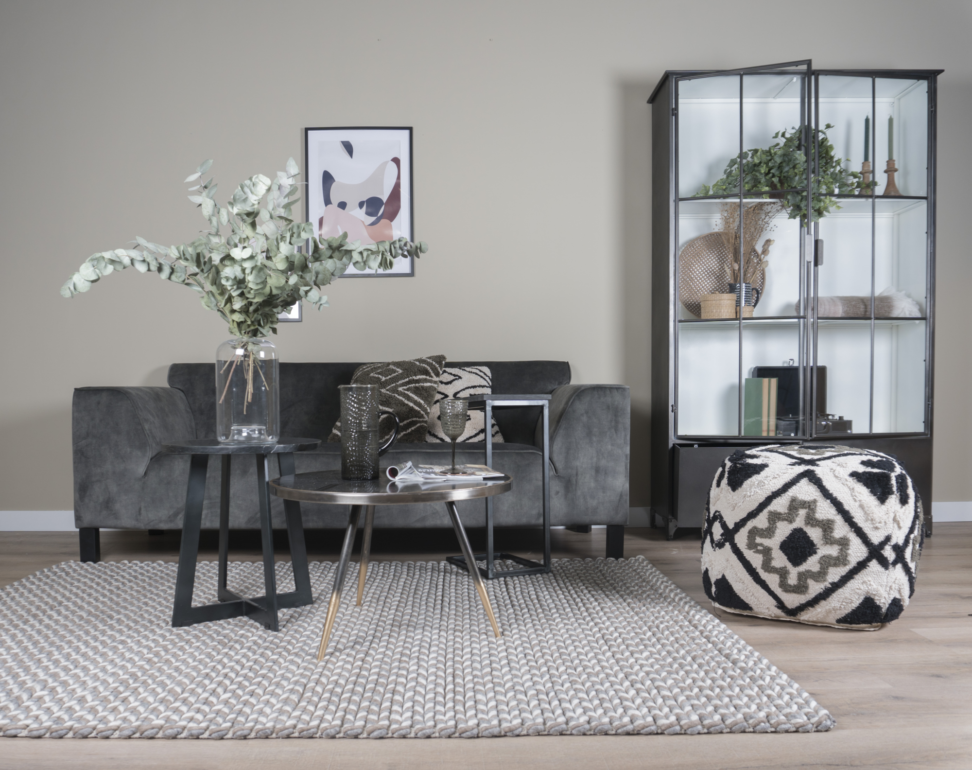 Vloerkleed Tino beige 160 x 230 cm