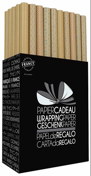 KRAFT BRUN 0.70X2M 5 DESSINS NOEL