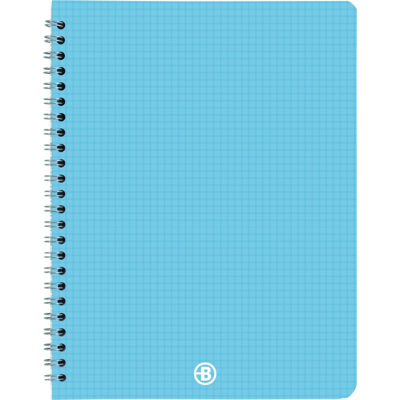 Cahier spirale acidulé Bruneau 17 x 22 cm petits carreaux 100 pages