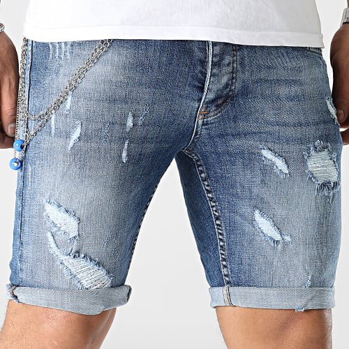 Short Jean Skinny Bleu Denim