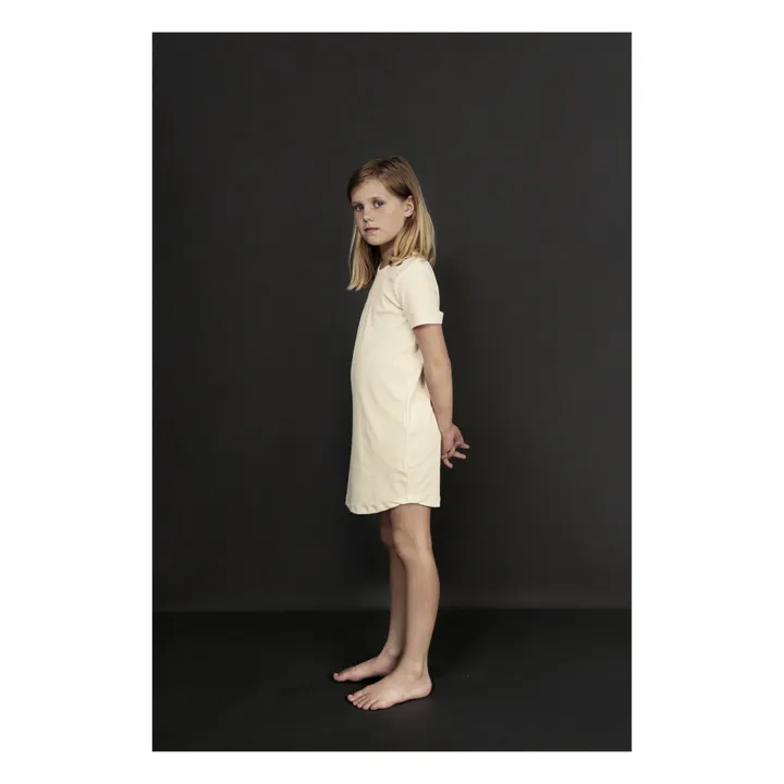 Gray Label Chemise de Nuit Basique Coton Bio | Blanc cassé